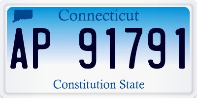 CT license plate AP91791