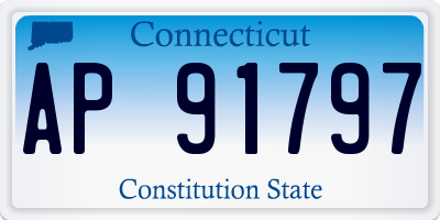 CT license plate AP91797