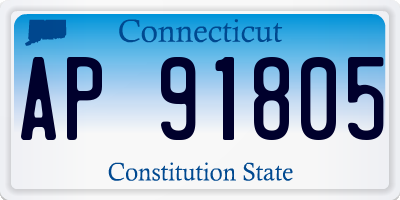 CT license plate AP91805