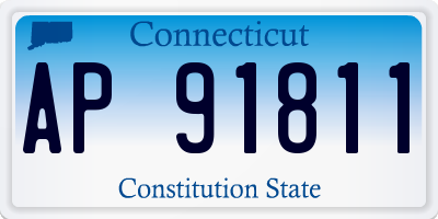CT license plate AP91811