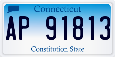 CT license plate AP91813