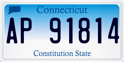 CT license plate AP91814