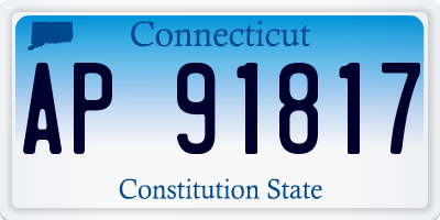 CT license plate AP91817