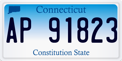 CT license plate AP91823