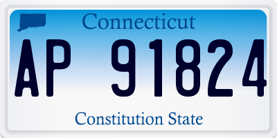 CT license plate AP91824
