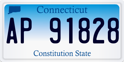 CT license plate AP91828