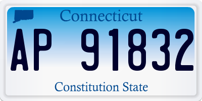CT license plate AP91832