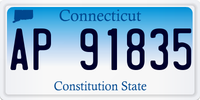 CT license plate AP91835