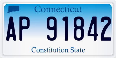 CT license plate AP91842