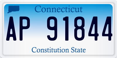CT license plate AP91844