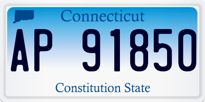 CT license plate AP91850