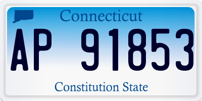 CT license plate AP91853