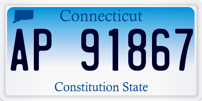 CT license plate AP91867