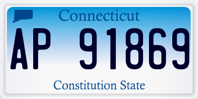 CT license plate AP91869