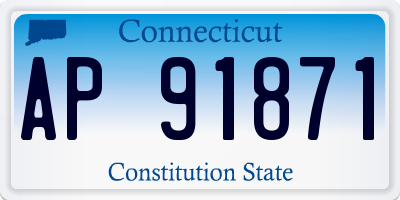 CT license plate AP91871