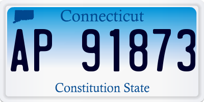 CT license plate AP91873
