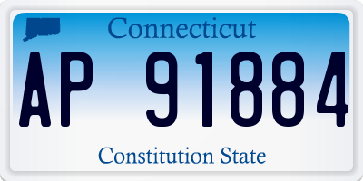 CT license plate AP91884