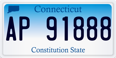 CT license plate AP91888