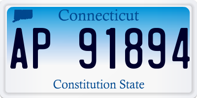CT license plate AP91894