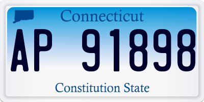 CT license plate AP91898