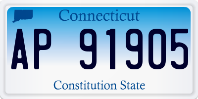 CT license plate AP91905