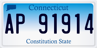 CT license plate AP91914