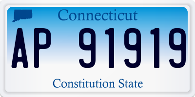 CT license plate AP91919