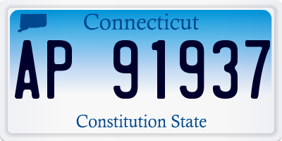CT license plate AP91937