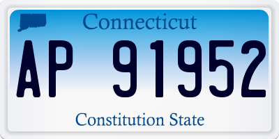 CT license plate AP91952