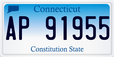 CT license plate AP91955