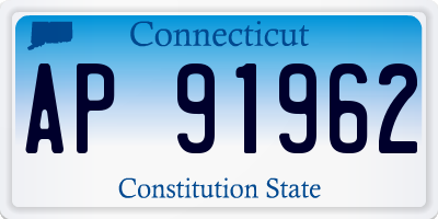 CT license plate AP91962