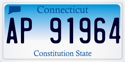 CT license plate AP91964