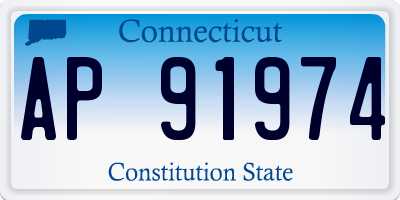 CT license plate AP91974