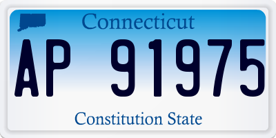 CT license plate AP91975