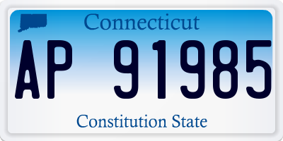 CT license plate AP91985