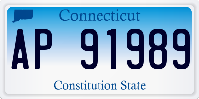 CT license plate AP91989