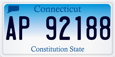 CT license plate AP92188