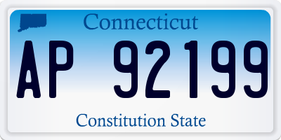 CT license plate AP92199