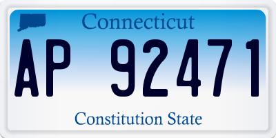 CT license plate AP92471