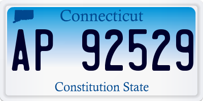 CT license plate AP92529