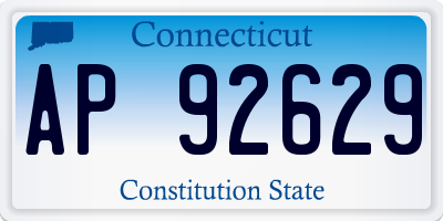 CT license plate AP92629