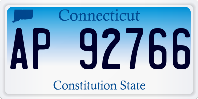 CT license plate AP92766