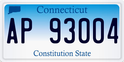 CT license plate AP93004