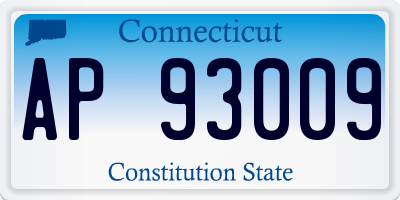 CT license plate AP93009