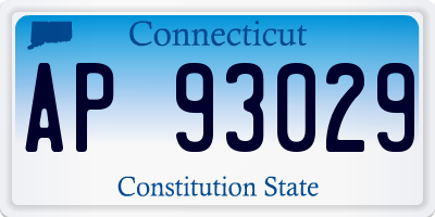 CT license plate AP93029