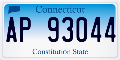 CT license plate AP93044