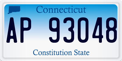 CT license plate AP93048