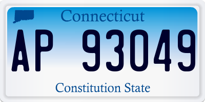 CT license plate AP93049