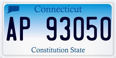 CT license plate AP93050