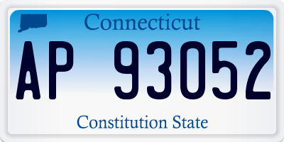 CT license plate AP93052